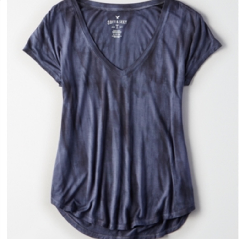 Soft Blue and Gray Tee